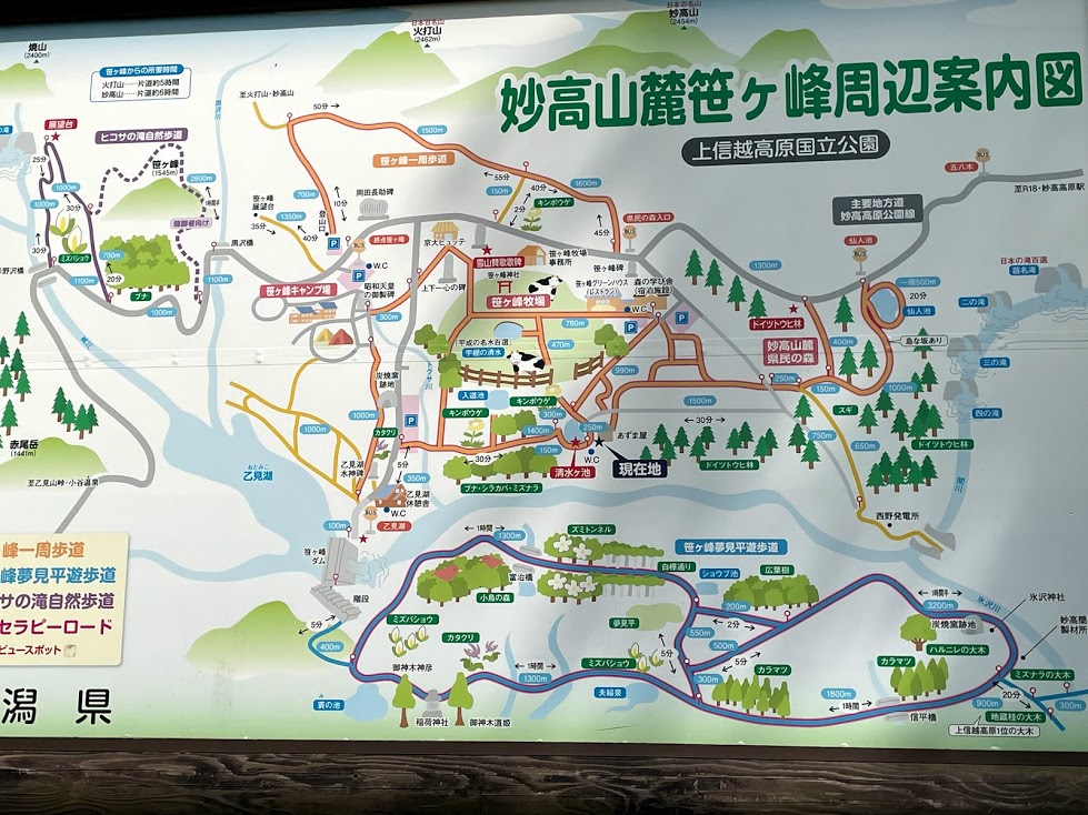 笹ヶ峰地図