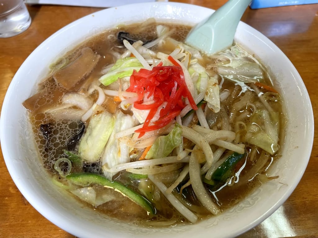 松茶屋　野菜炒めラーメン