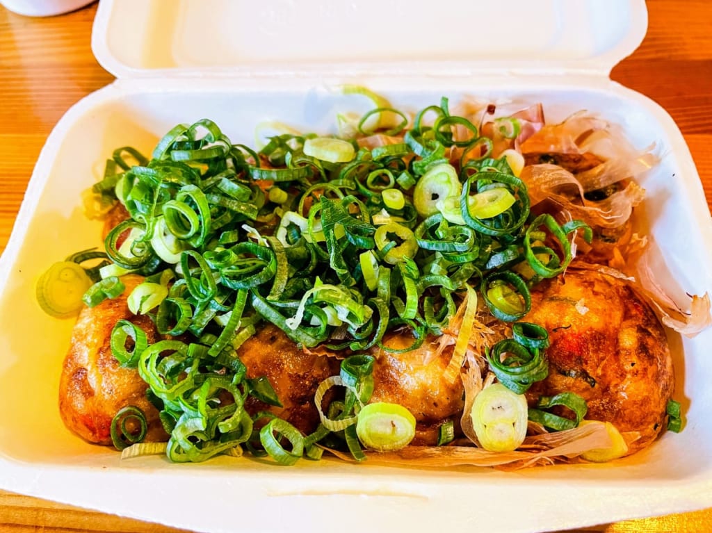 たこやきショップのねぎだし醤油たこ焼き