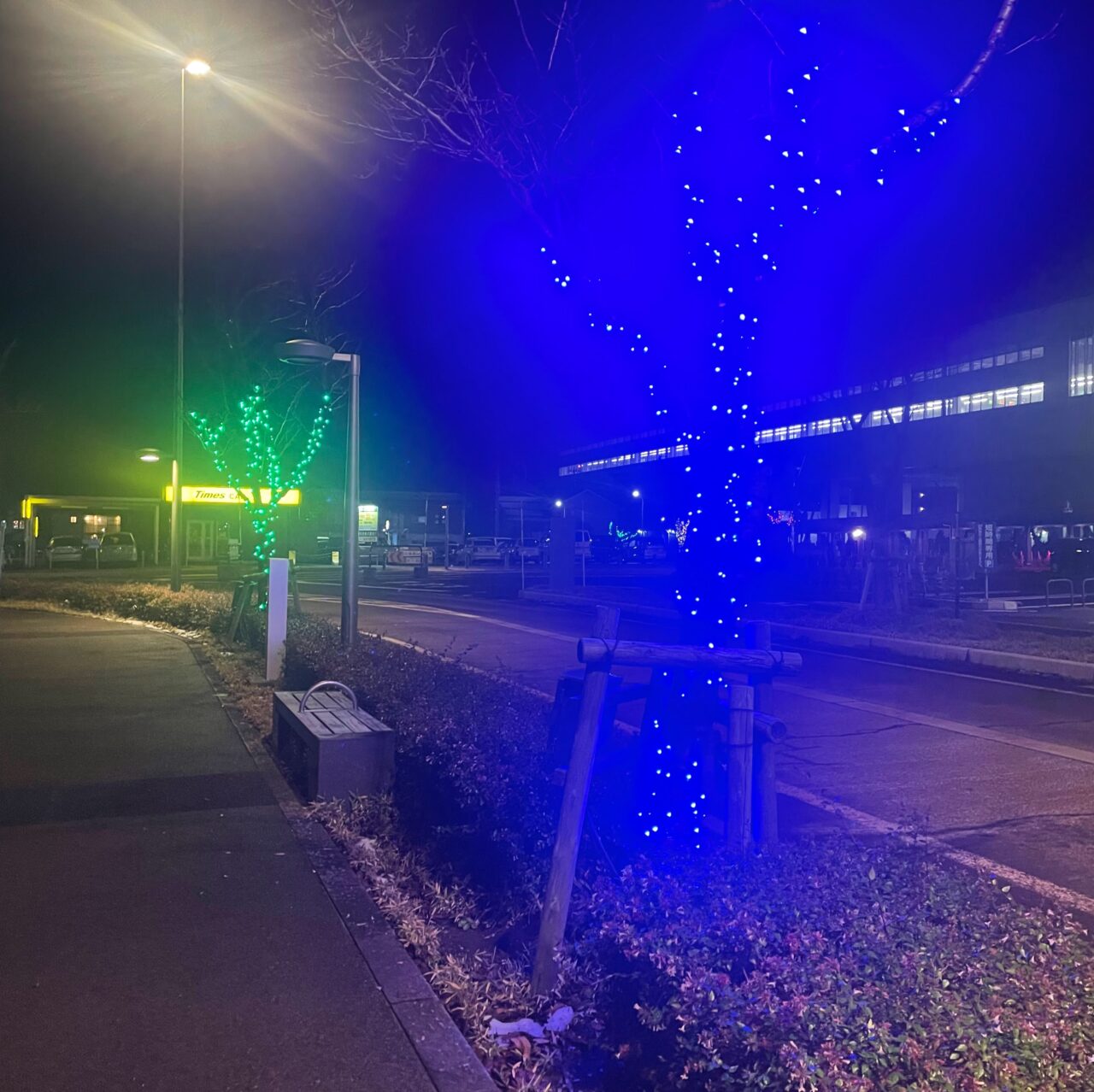 上越妙高駅東口のイルミネーション