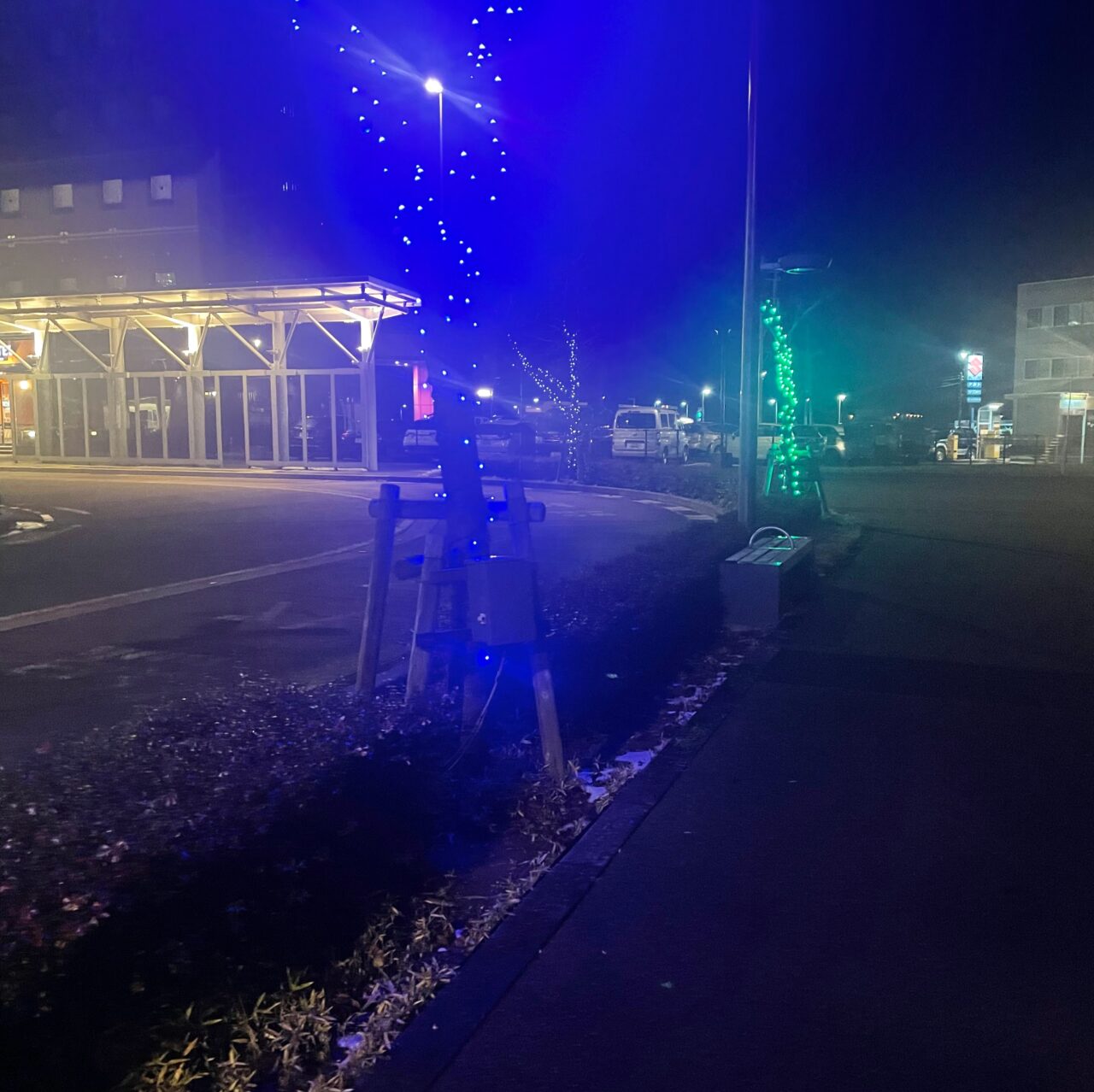 上越妙高駅東口のイルミネーション