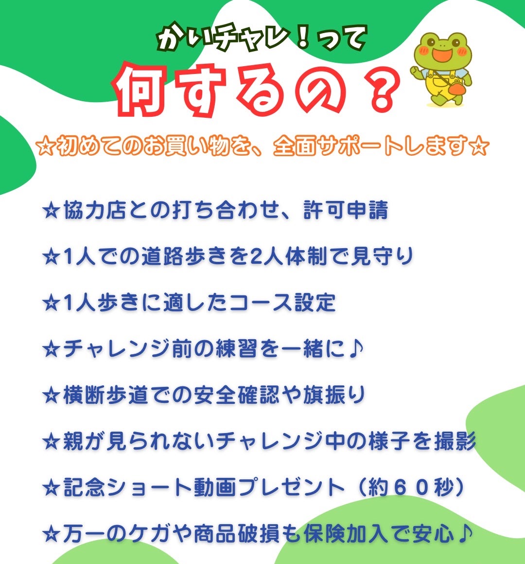 ひとりでかえるかな?おかいものチャレンジ(かいチャレ!)